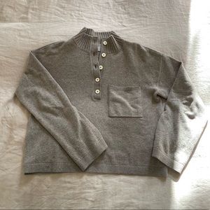 The ReCashmere Button Mockneck